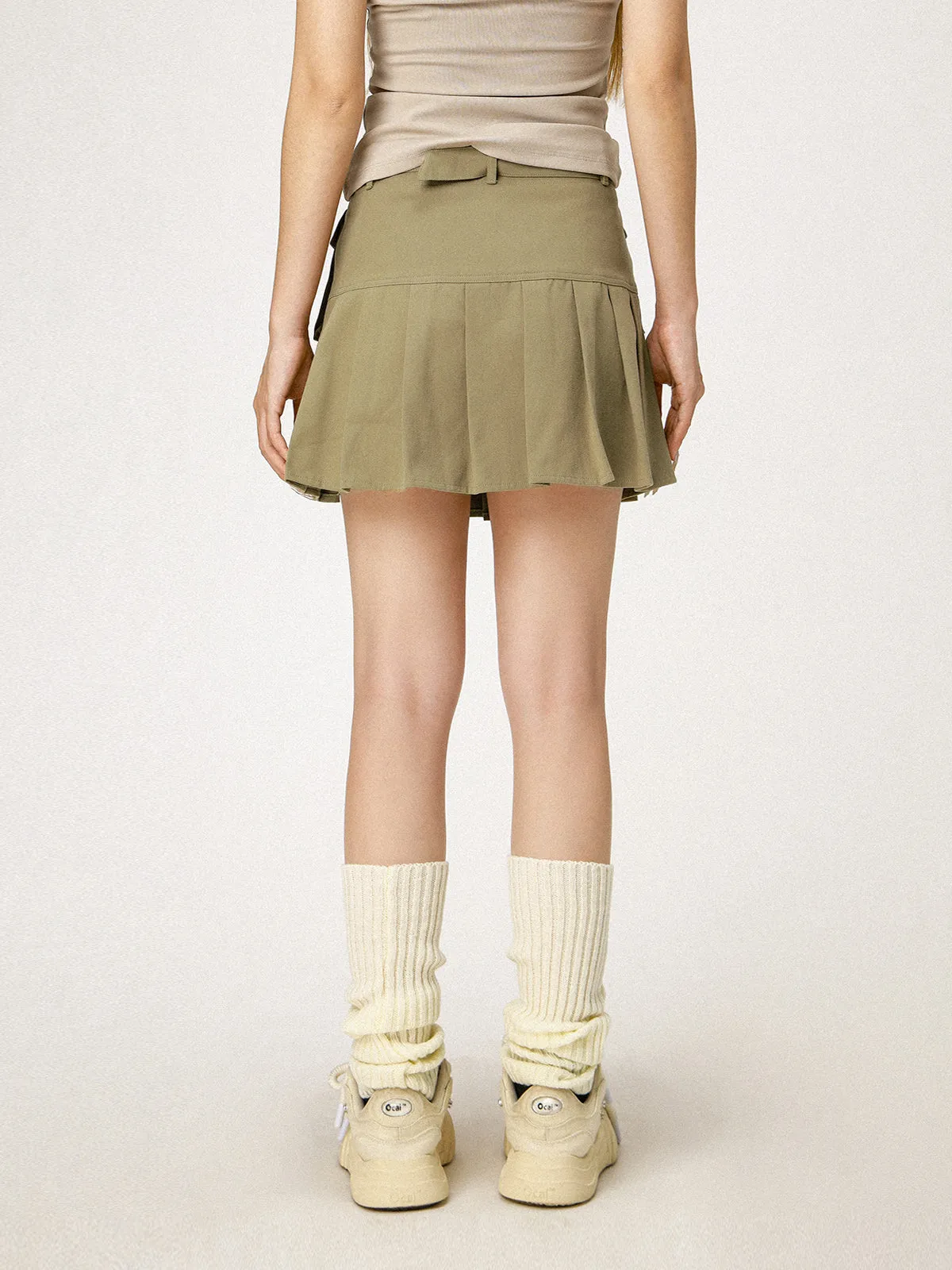 A-Line Pleated Skirt