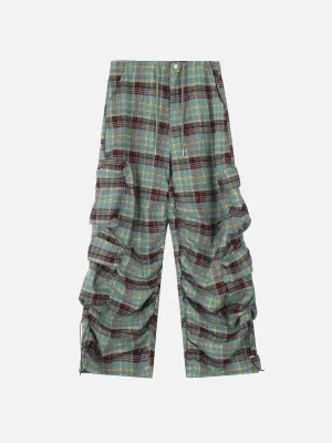 Aelfric Eden Plaid Multi Pocket Cargo Pants