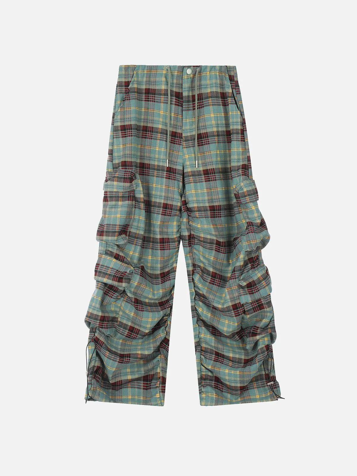 Aelfric Eden Plaid Multi Pocket Cargo Pants