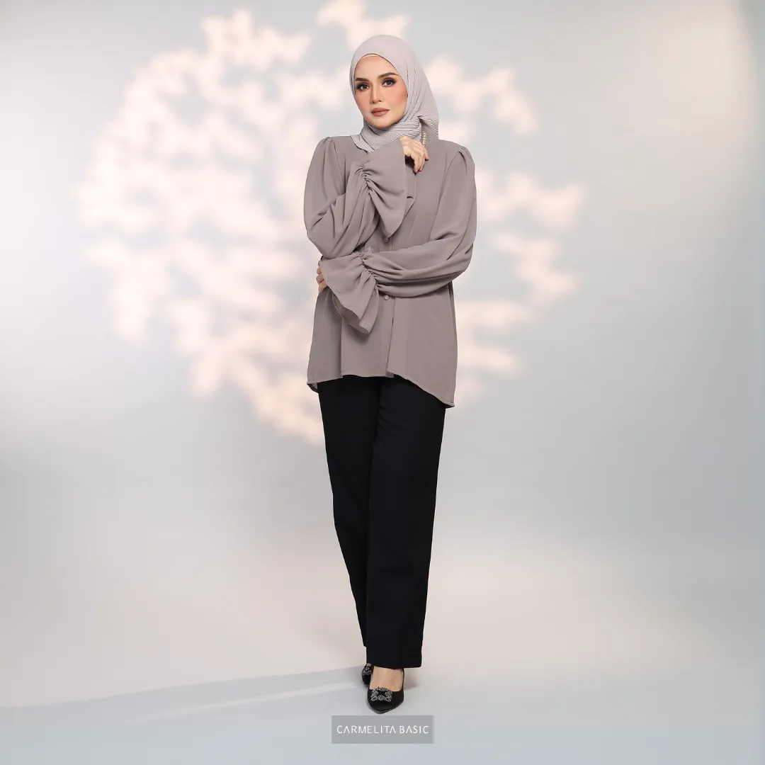 ALAIZA BLOUSE - TAUPE