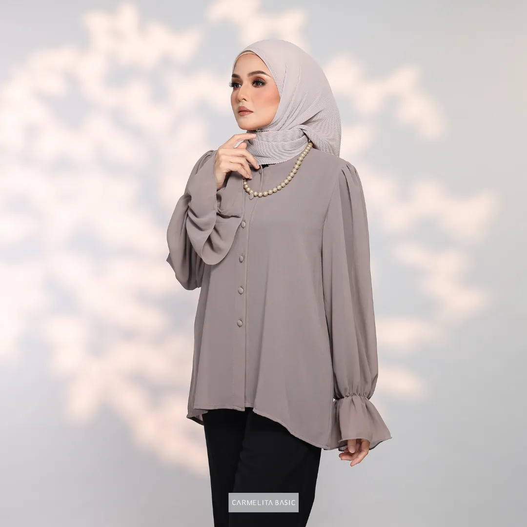 ALAIZA BLOUSE - TAUPE