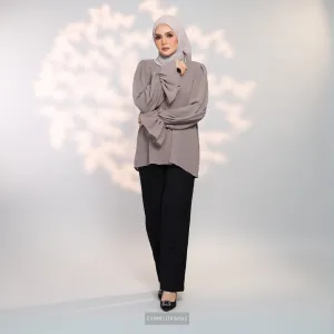 ALAIZA BLOUSE - TAUPE
