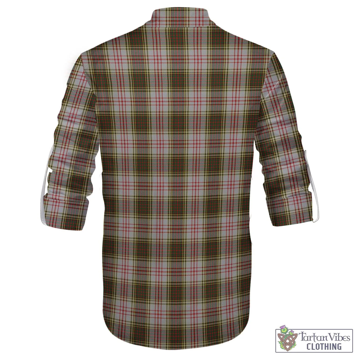 Anderson Dress Tartan Men's Scottish Traditional Jacobite Ghillie Kilt Shirt with Family Crest