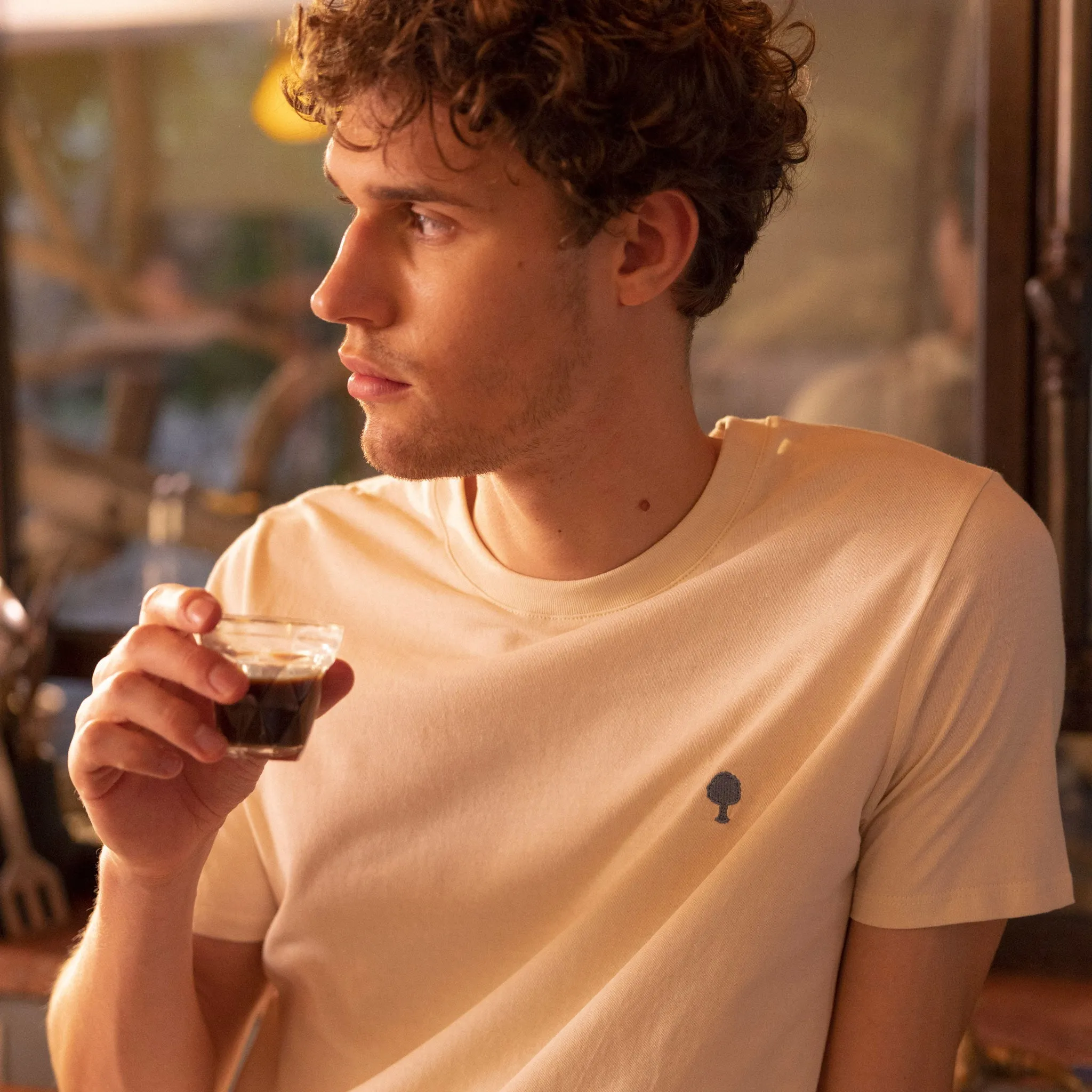 Arcy Basic Cotton T-Shirt | Ecru