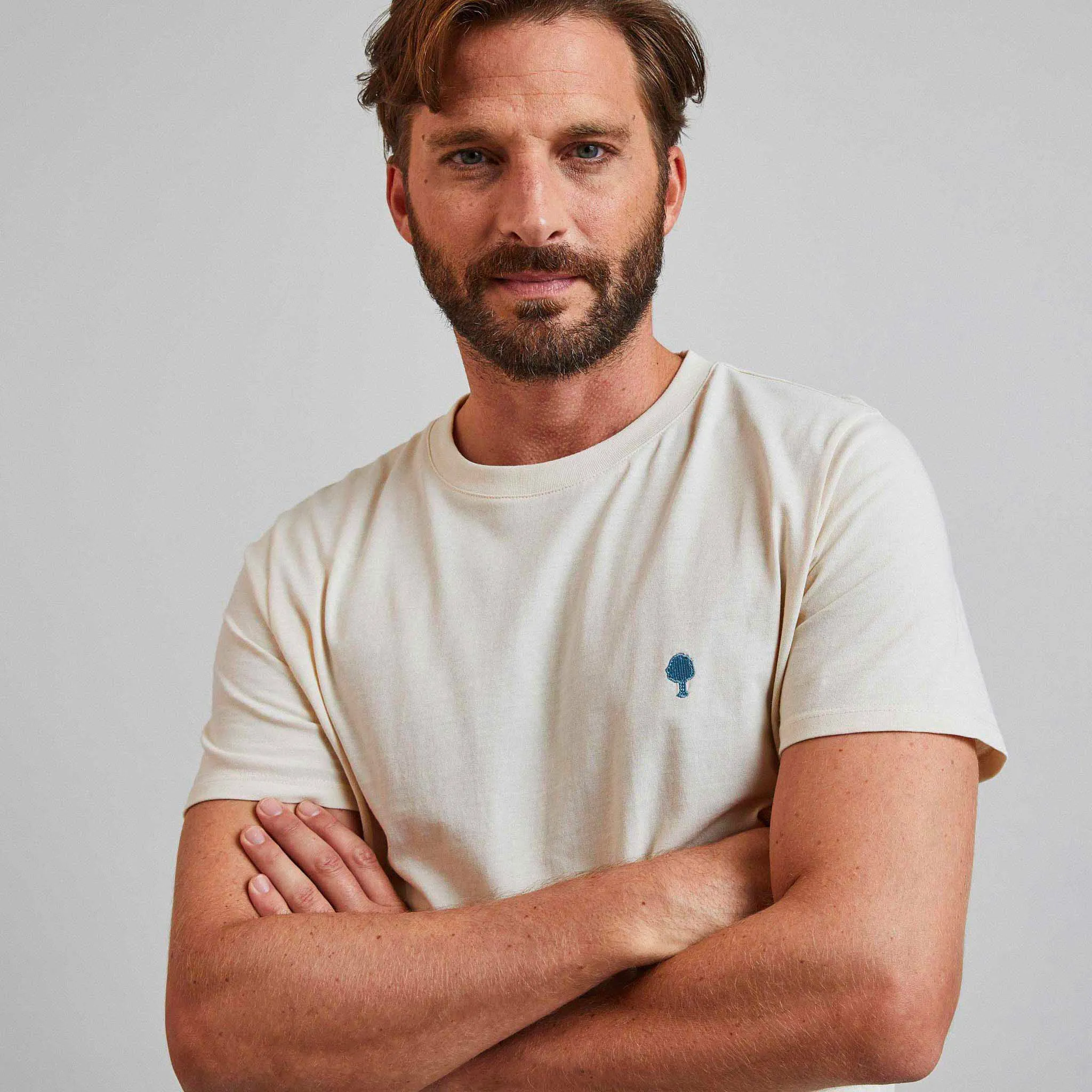 Arcy Basic Cotton T-Shirt | Ecru