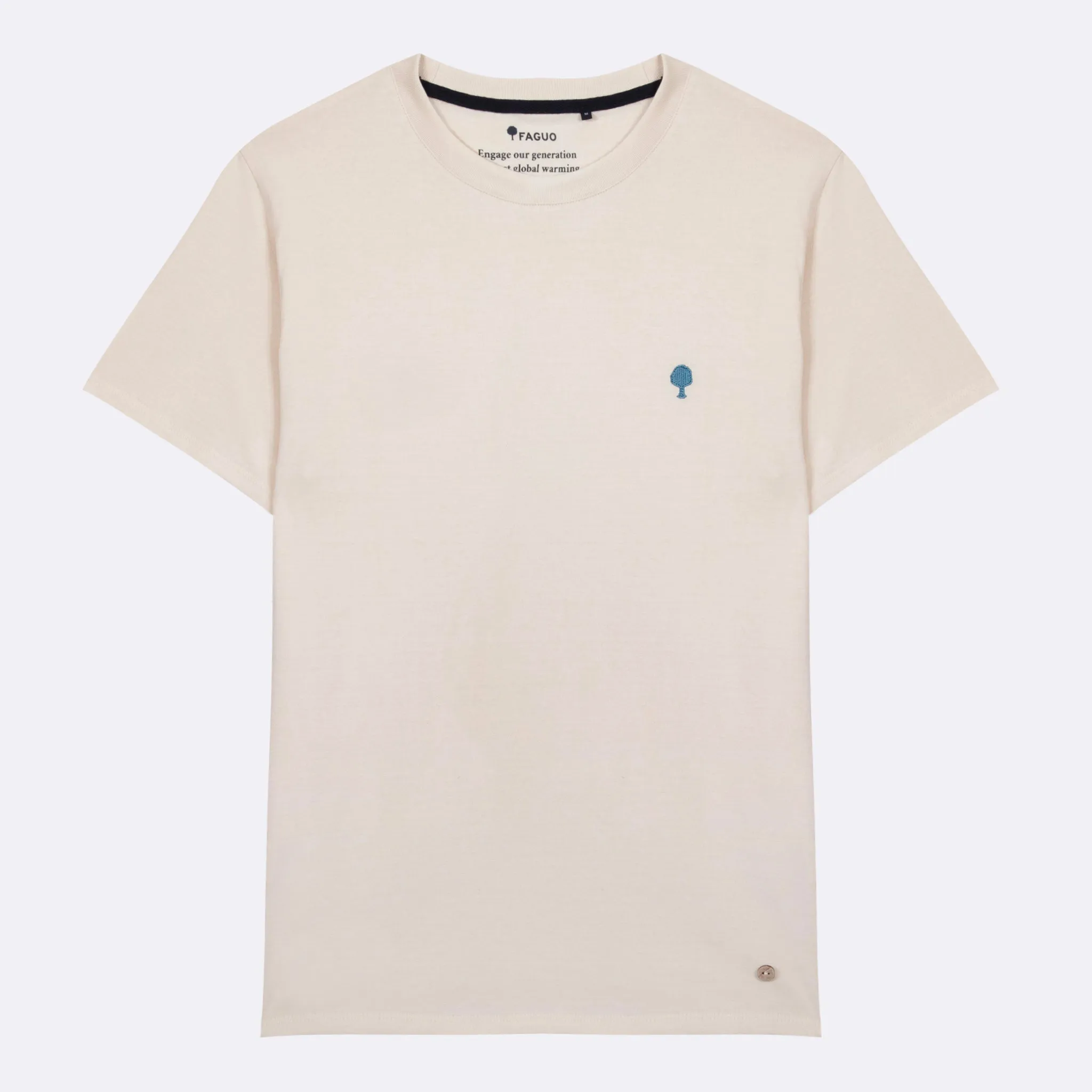 Arcy Basic Cotton T-Shirt | Ecru