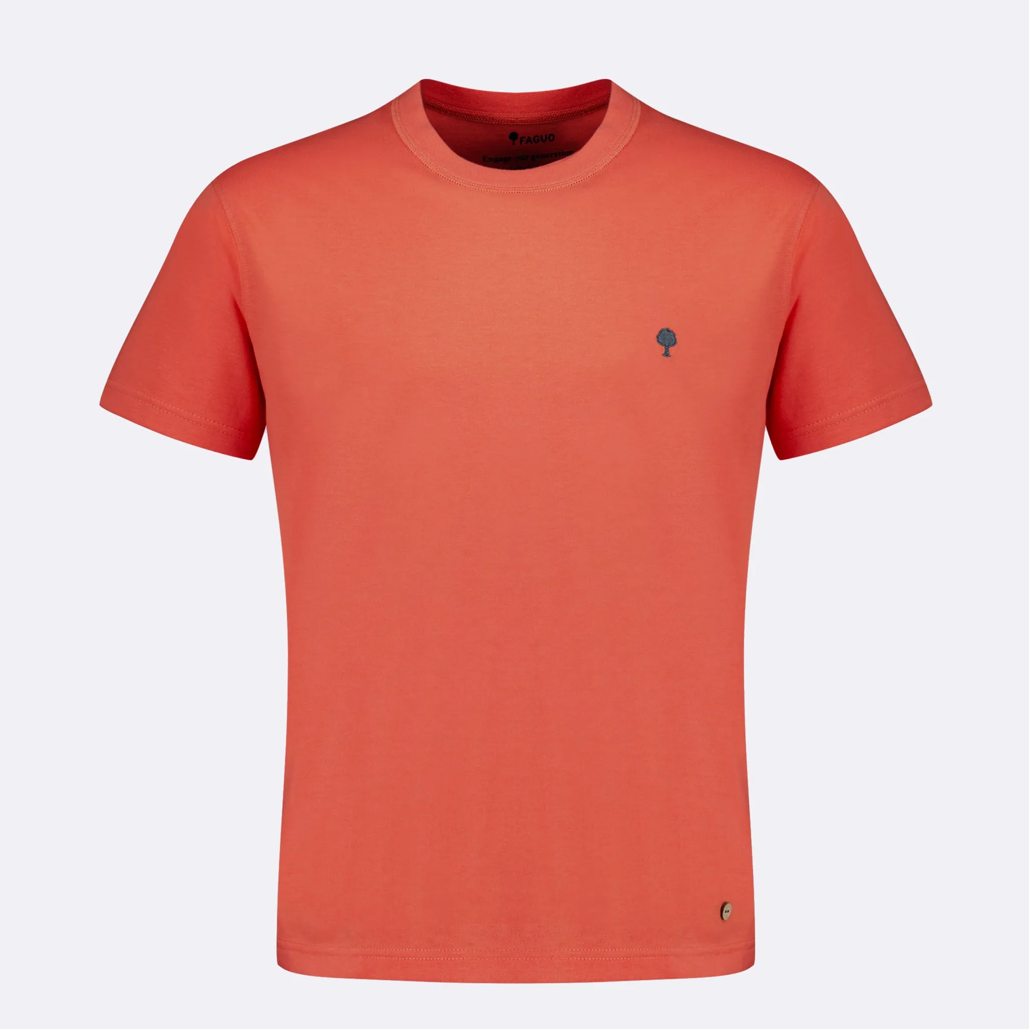 Arcy Basic Cotton T-Shirt | Kaki