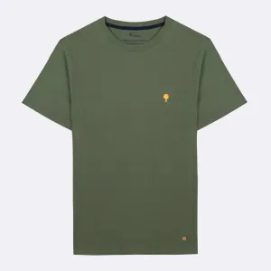 Arcy Basic Cotton T-Shirt | Kaki