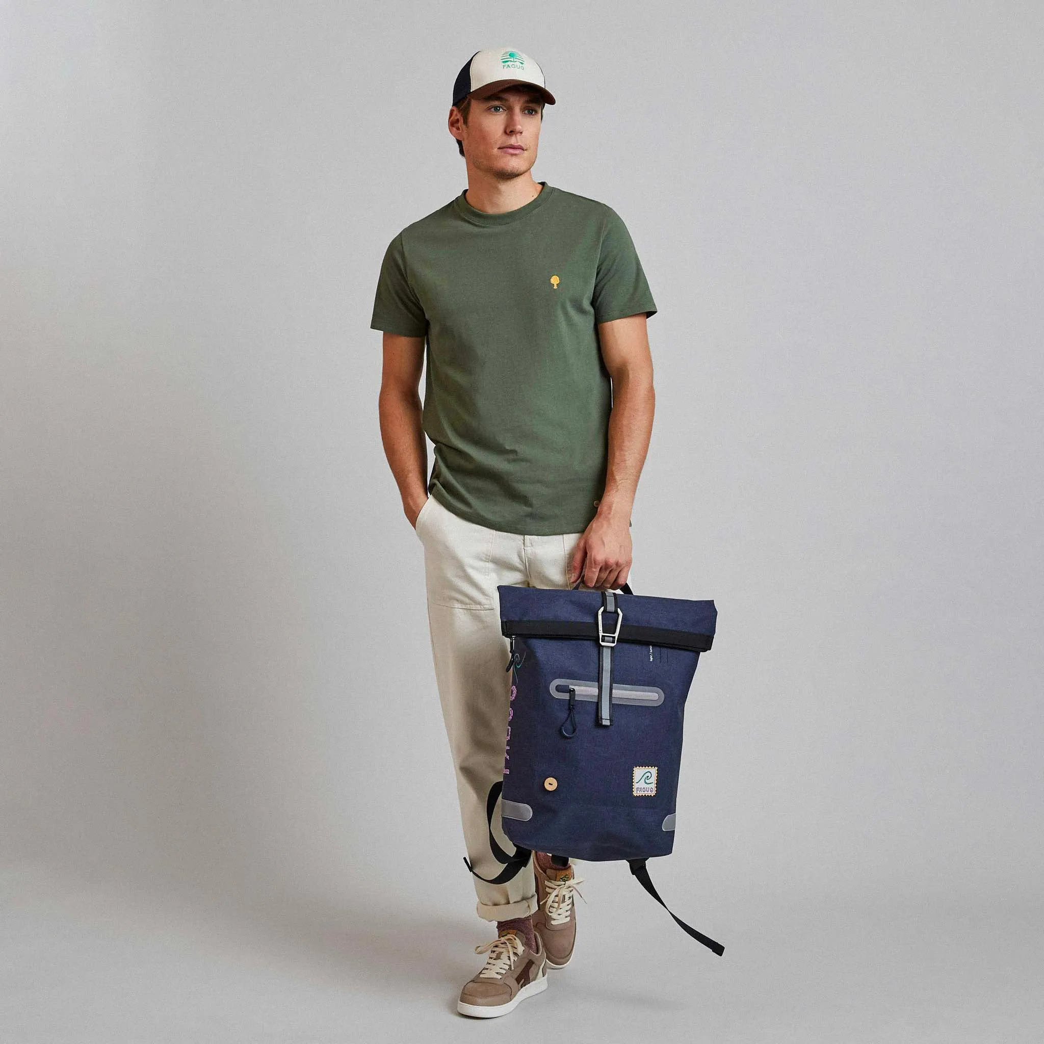 Arcy Basic Cotton T-Shirt | Kaki