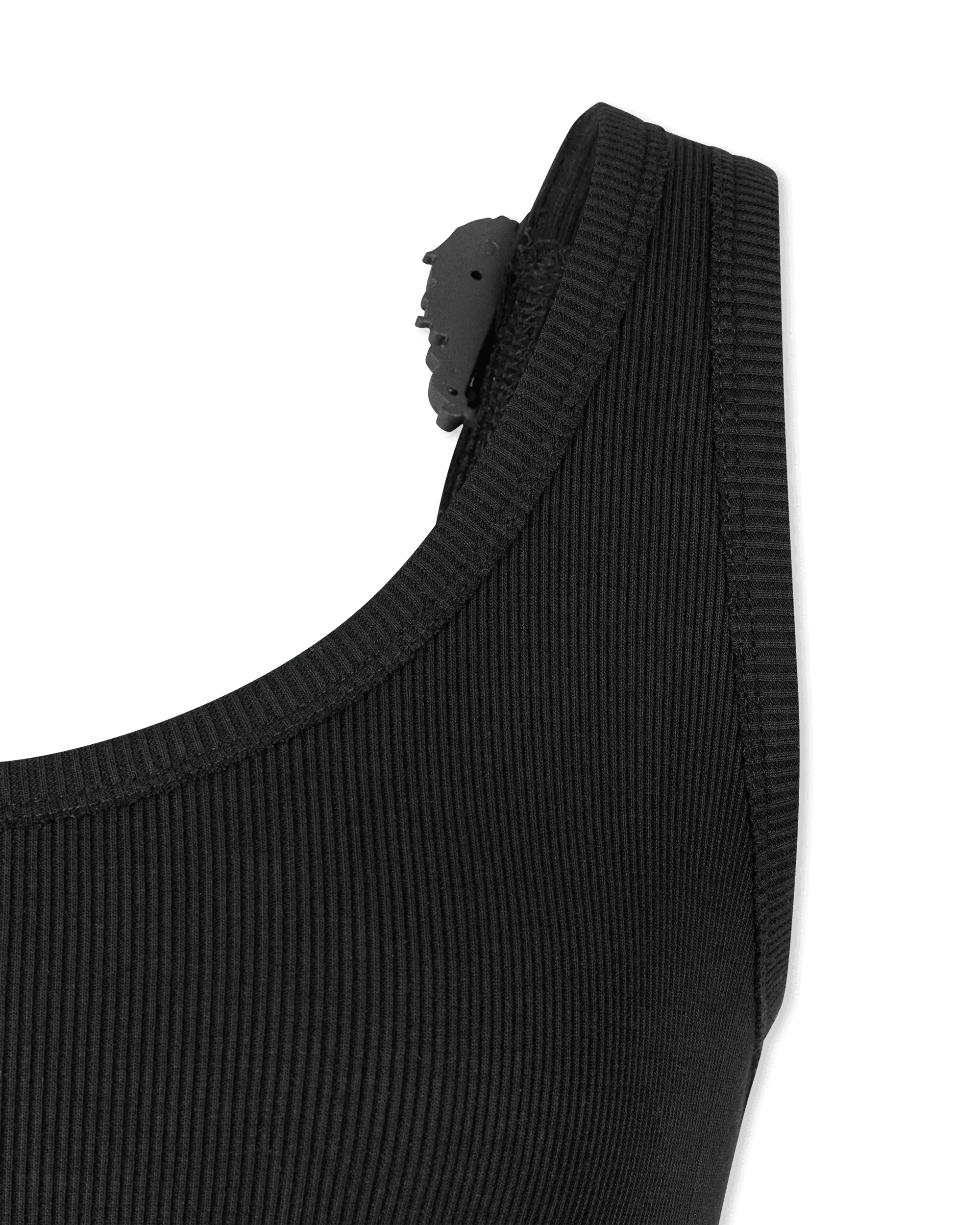 Baroque Buckle Ribbed Tank Top