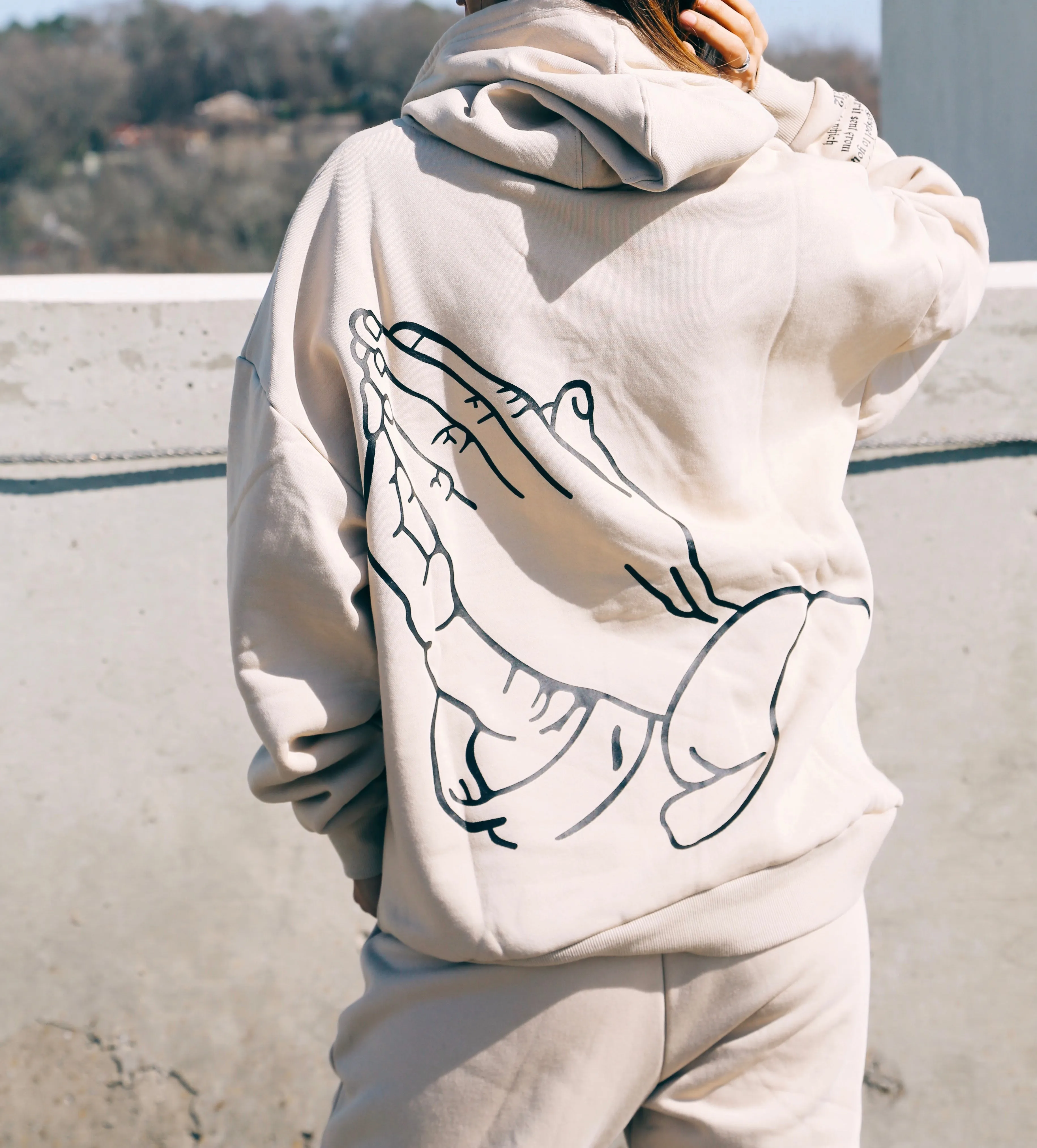 Beige Heaven Sent Hoodie