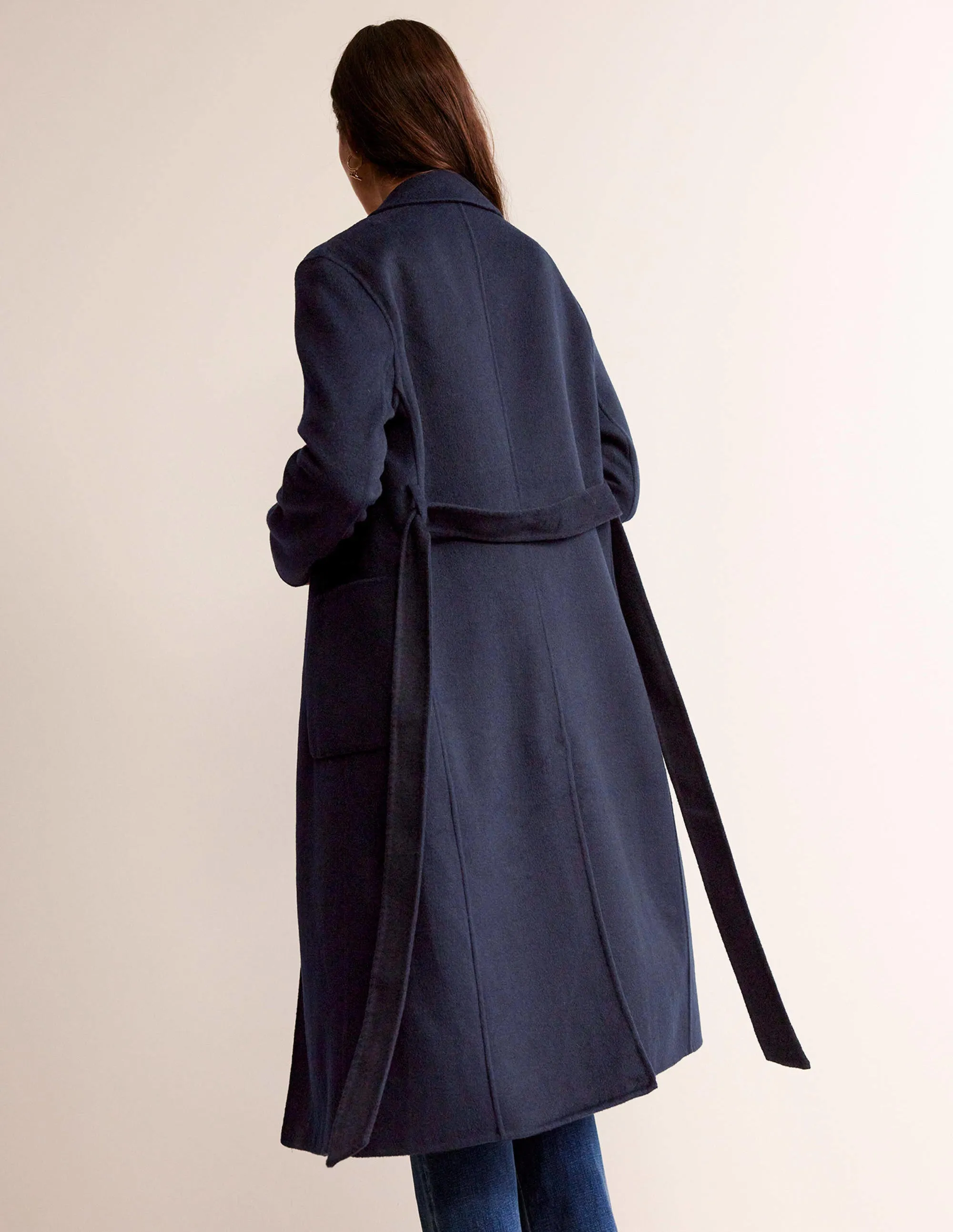Bristol Wool-Blend Coat-Navy