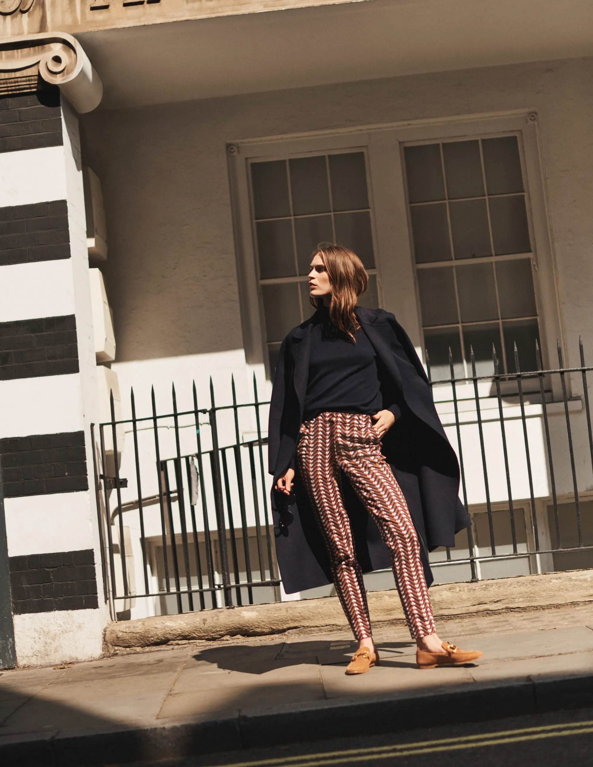 Bristol Wool-Blend Coat-Navy