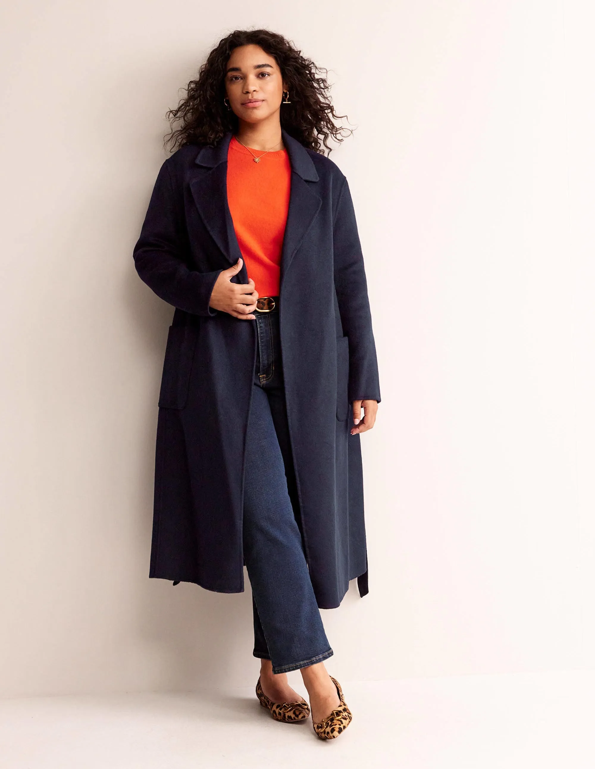 Bristol Wool-Blend Coat-Navy