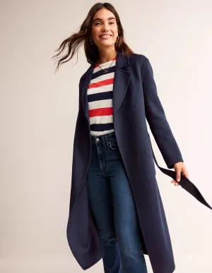 Bristol Wool-Blend Coat-Navy