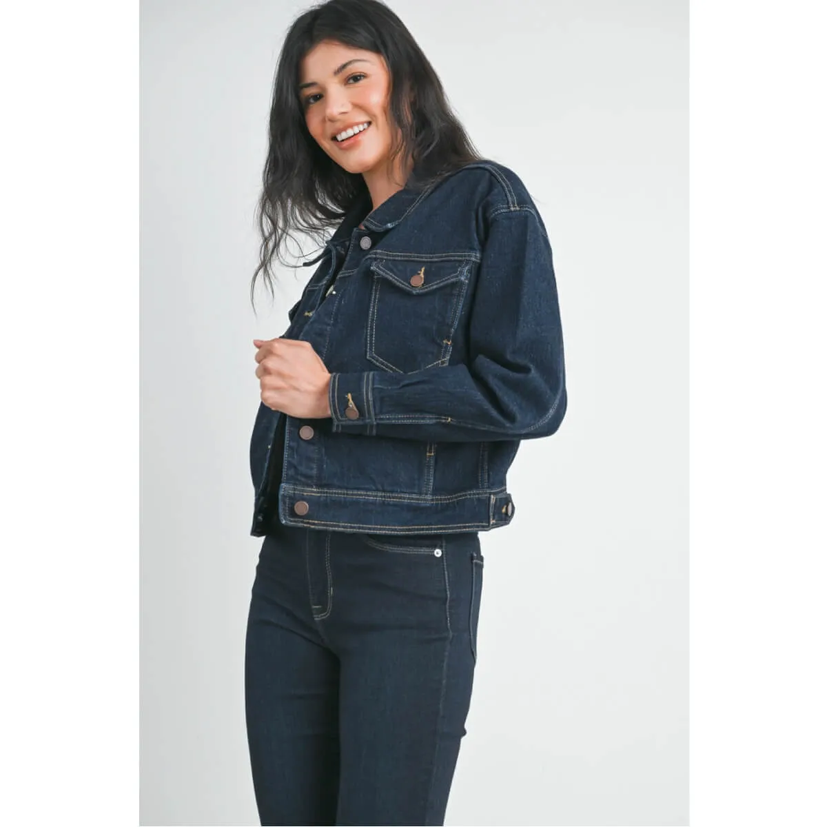 Classic Dark Denim Jacket
