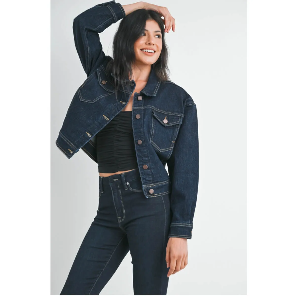Classic Dark Denim Jacket