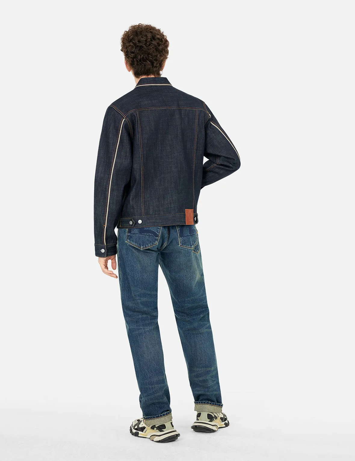 Classic Regular Fit Raw Denim Jacket