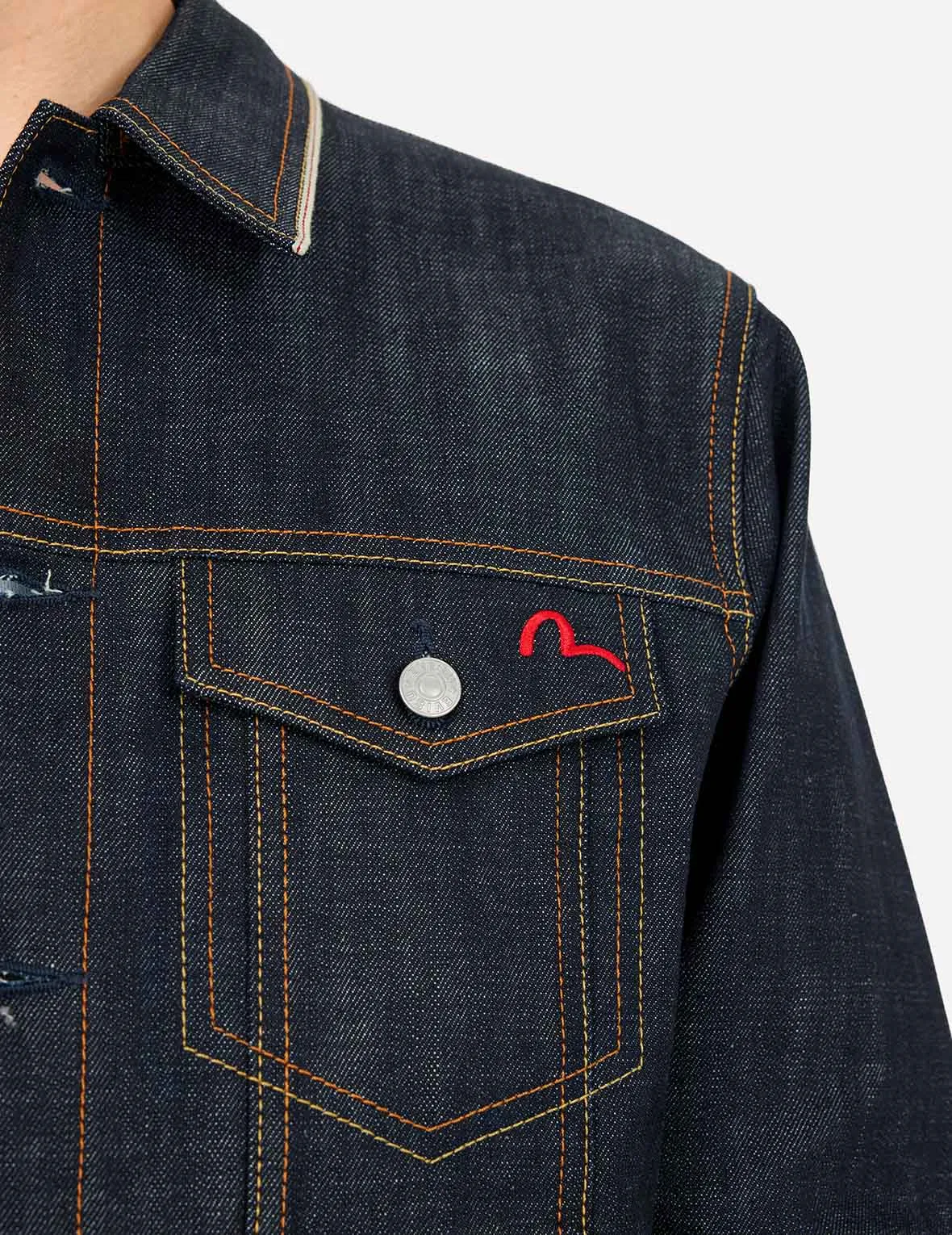 Classic Regular Fit Raw Denim Jacket