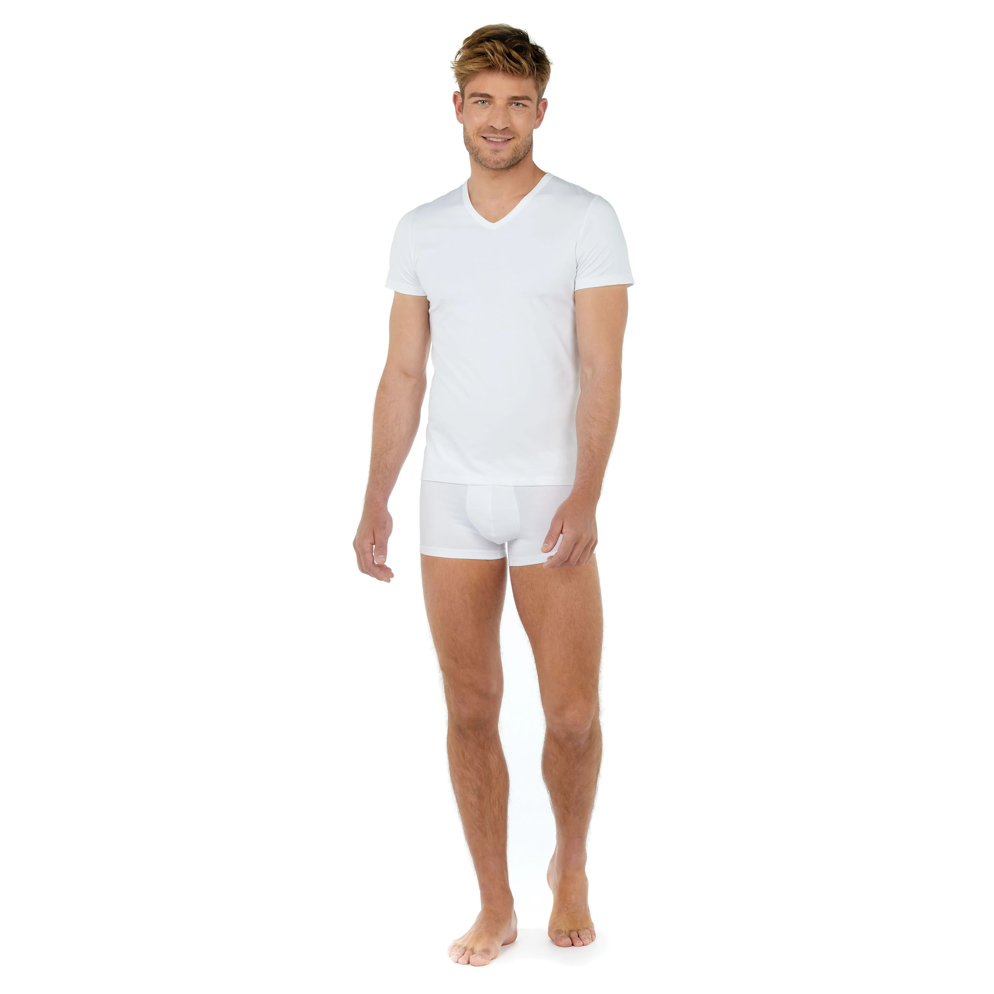 Classic Tee-Shirt V Neck | White 400206-0003
