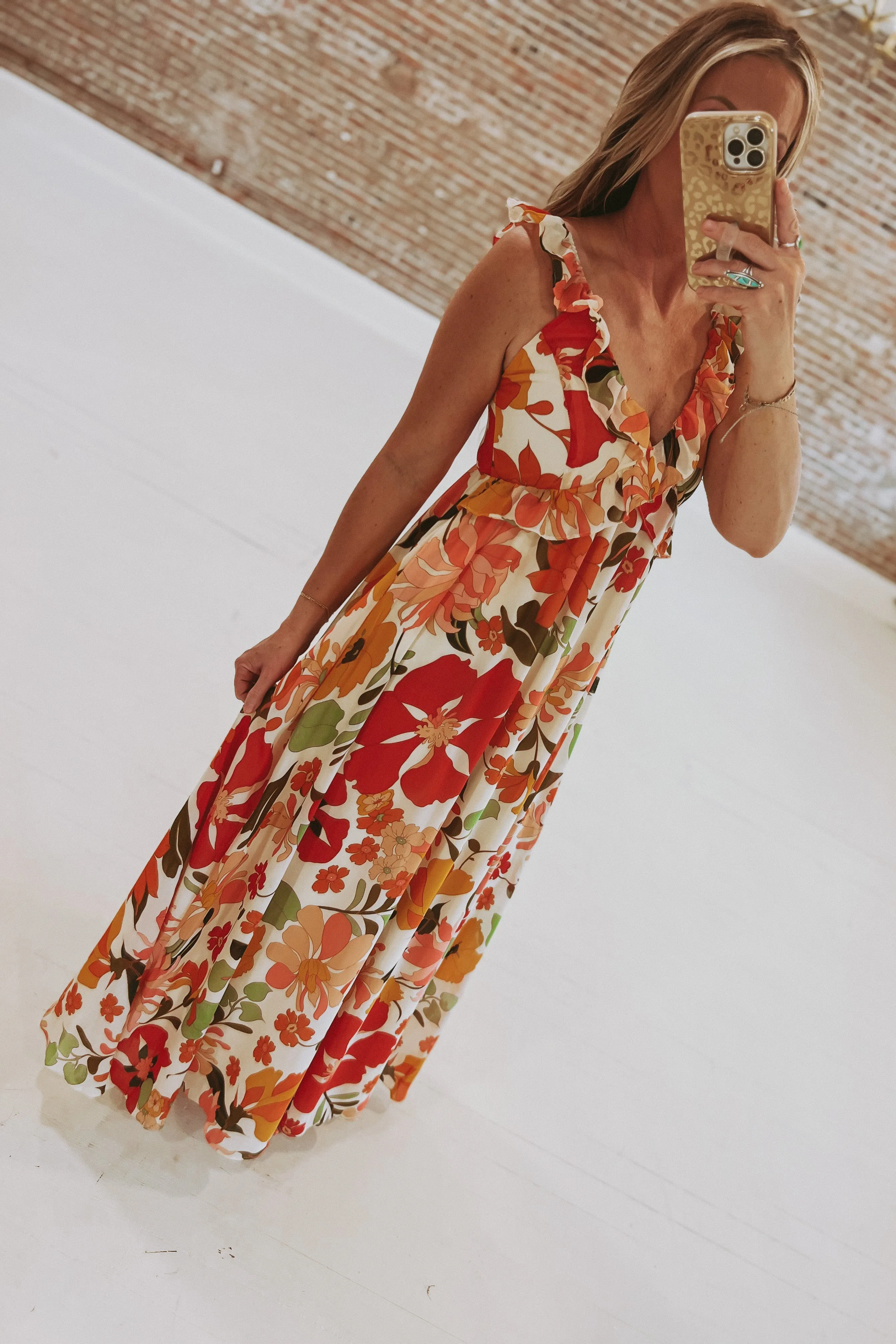 Click Click Bloom Floral Print Maxi