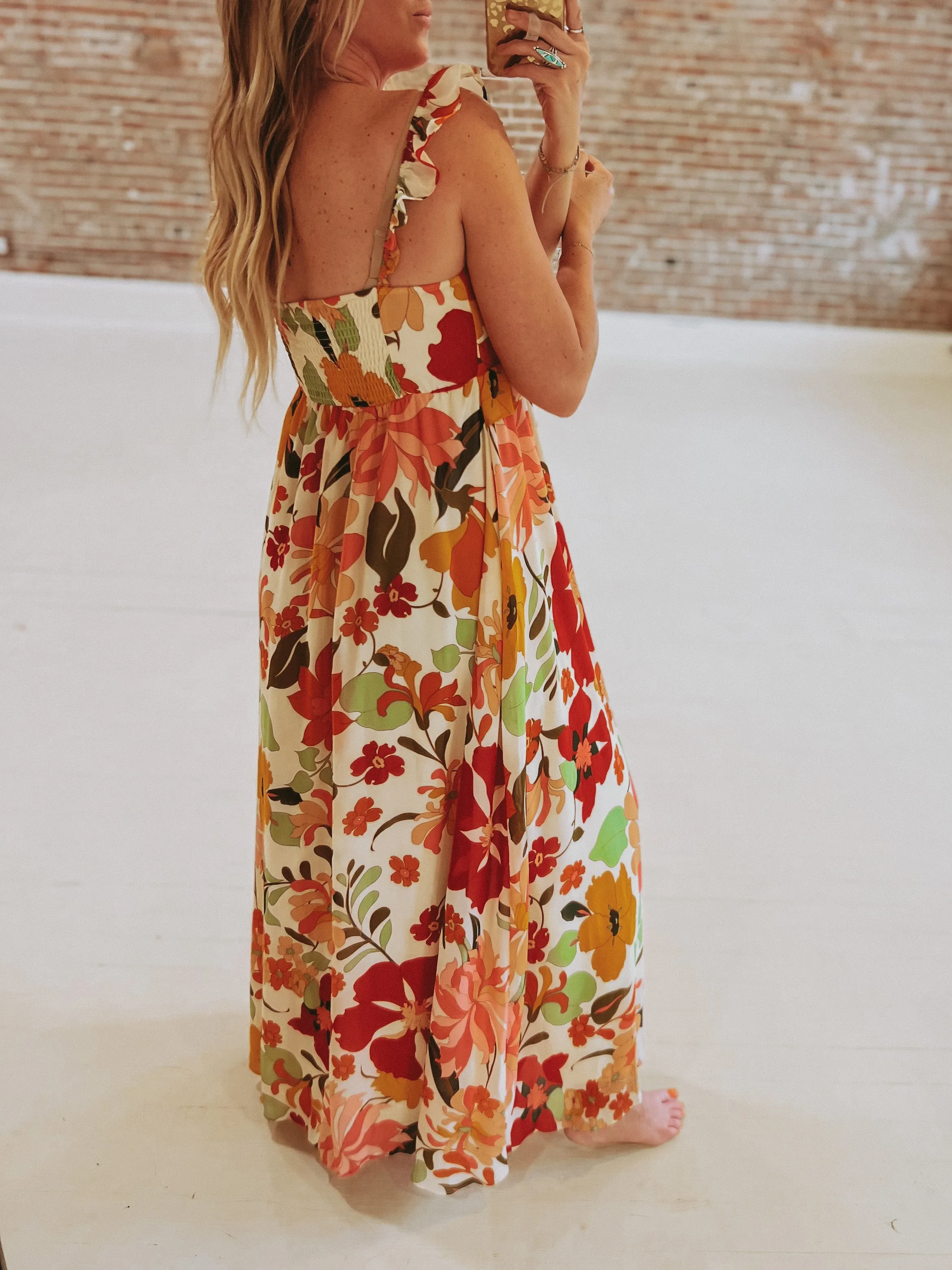 Click Click Bloom Floral Print Maxi