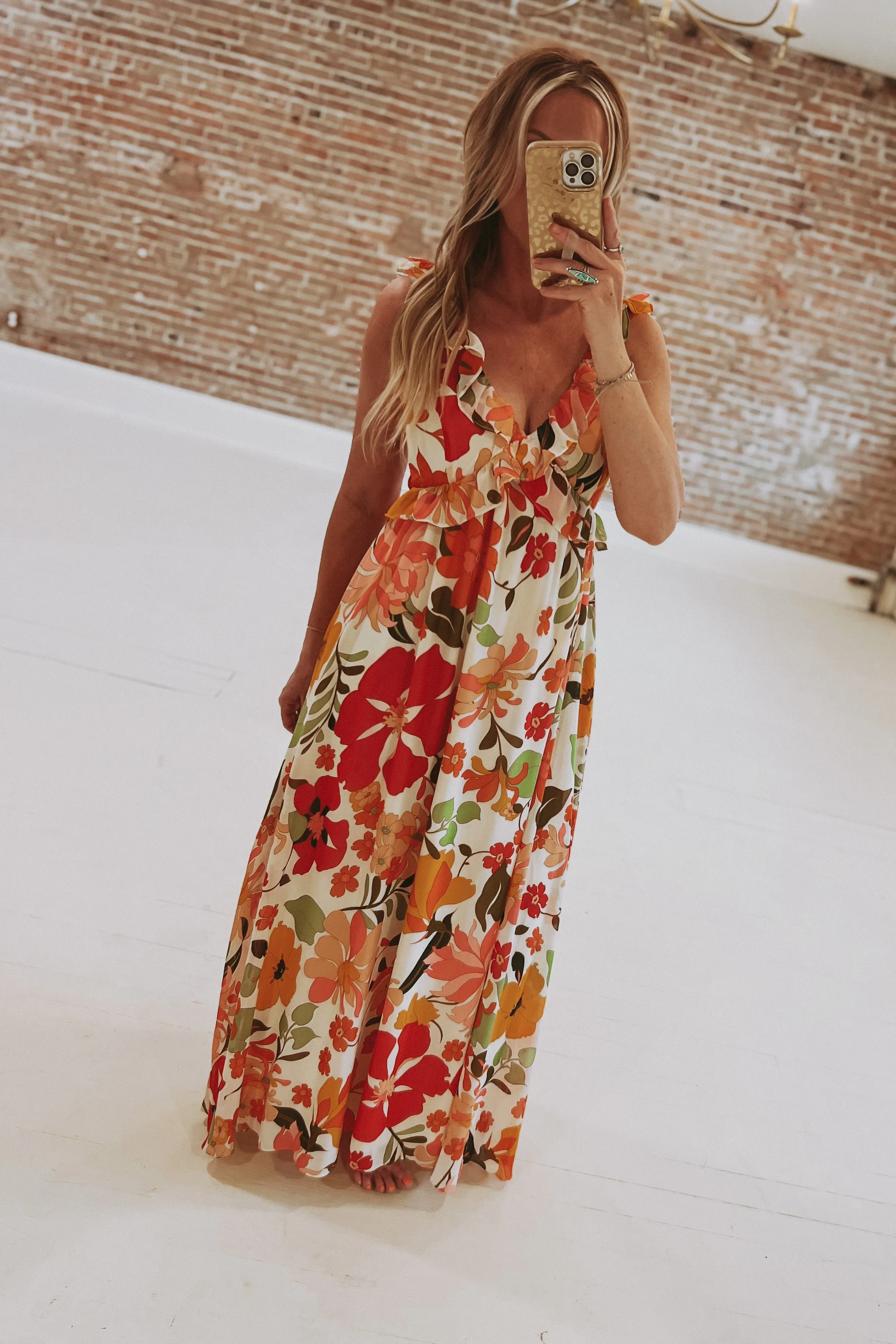 Click Click Bloom Floral Print Maxi