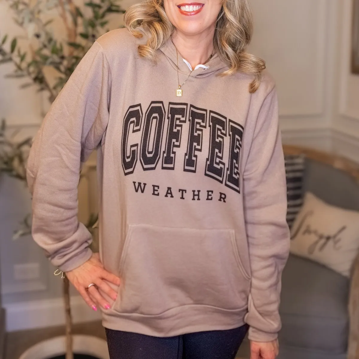 Coffee Weather Soft Bella Hoodie Sweatshirt