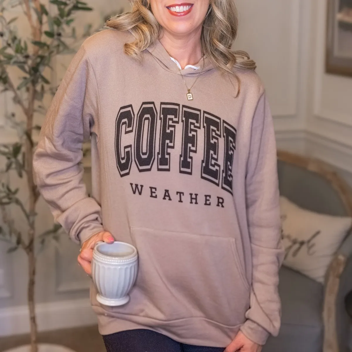 Coffee Weather Soft Bella Hoodie Sweatshirt
