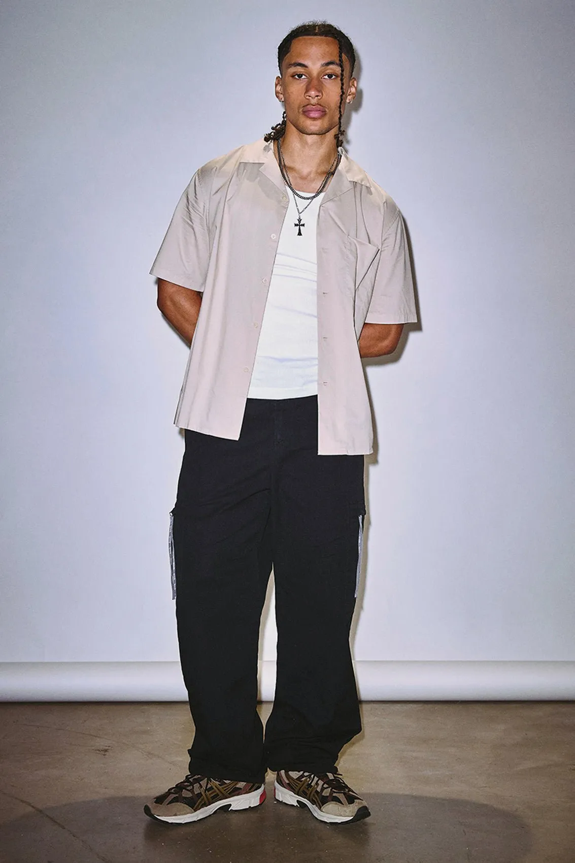 Connolly Loose Fit Cargo Pants - Black