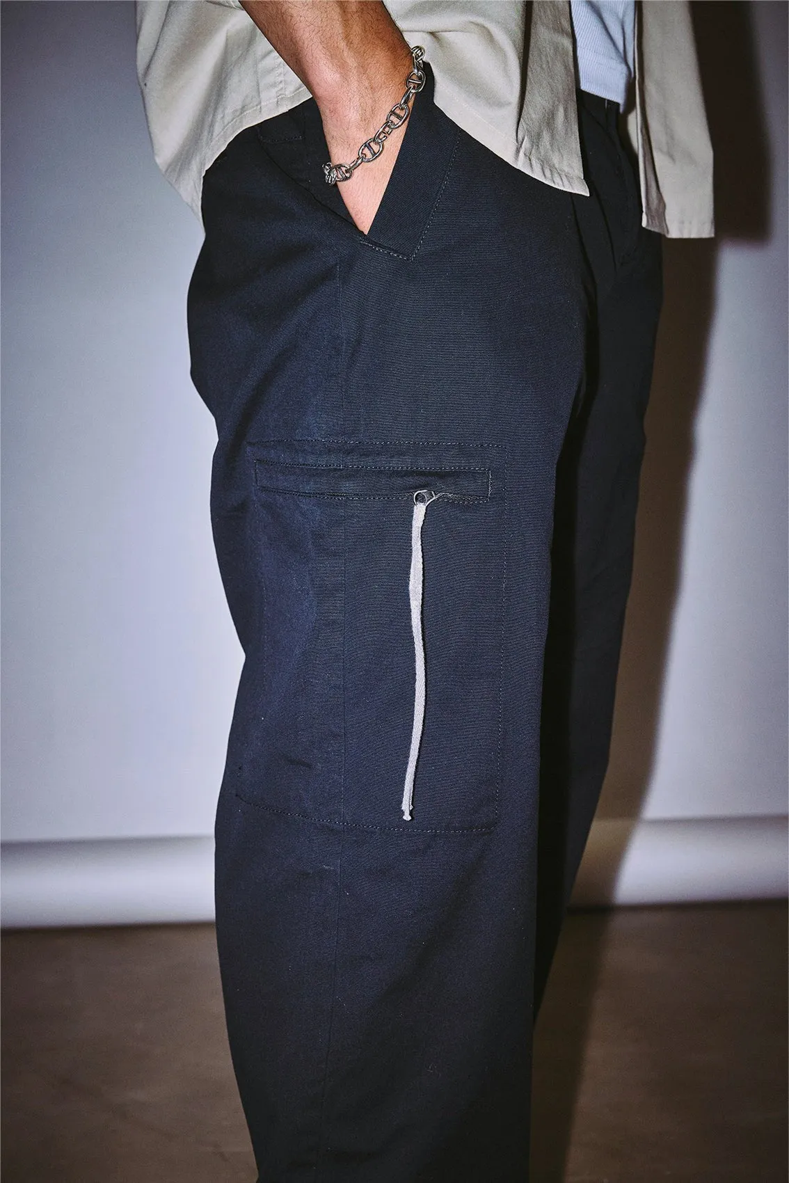 Connolly Loose Fit Cargo Pants - Black