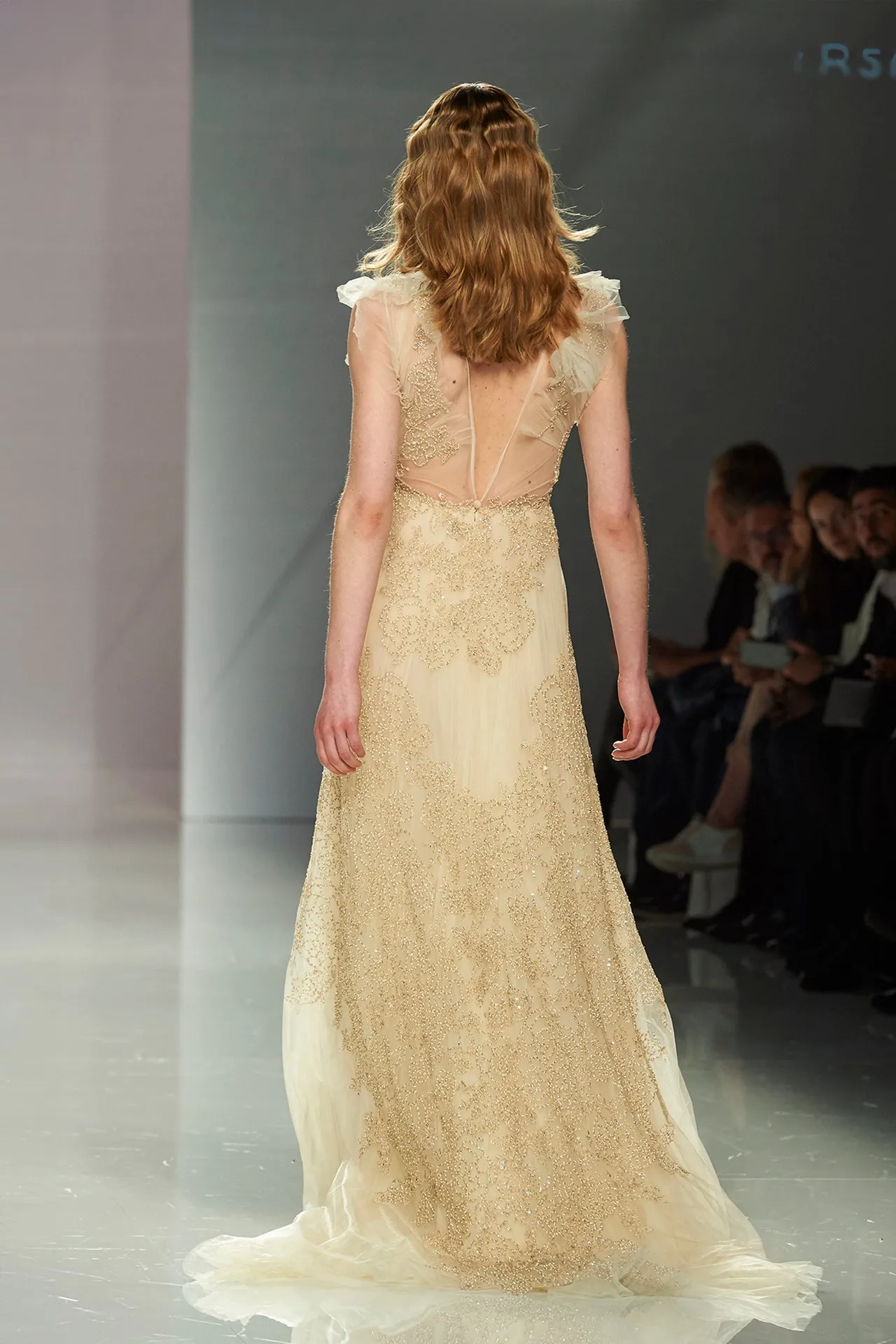 Embroidered A-line Tulle Sleeveless Dress