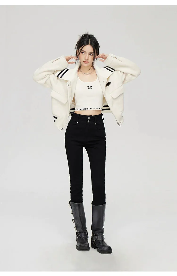 (Final Sale) Black High-Waisted Skinny Jeans