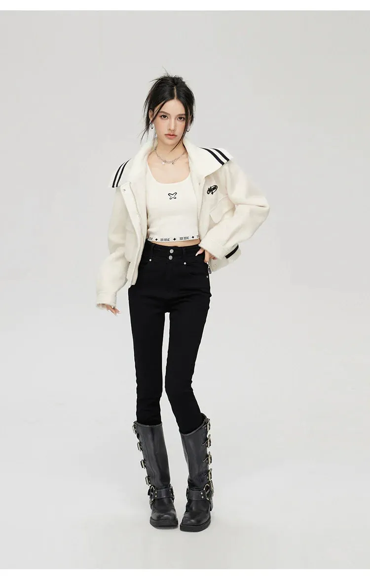 (Final Sale) Black High-Waisted Skinny Jeans