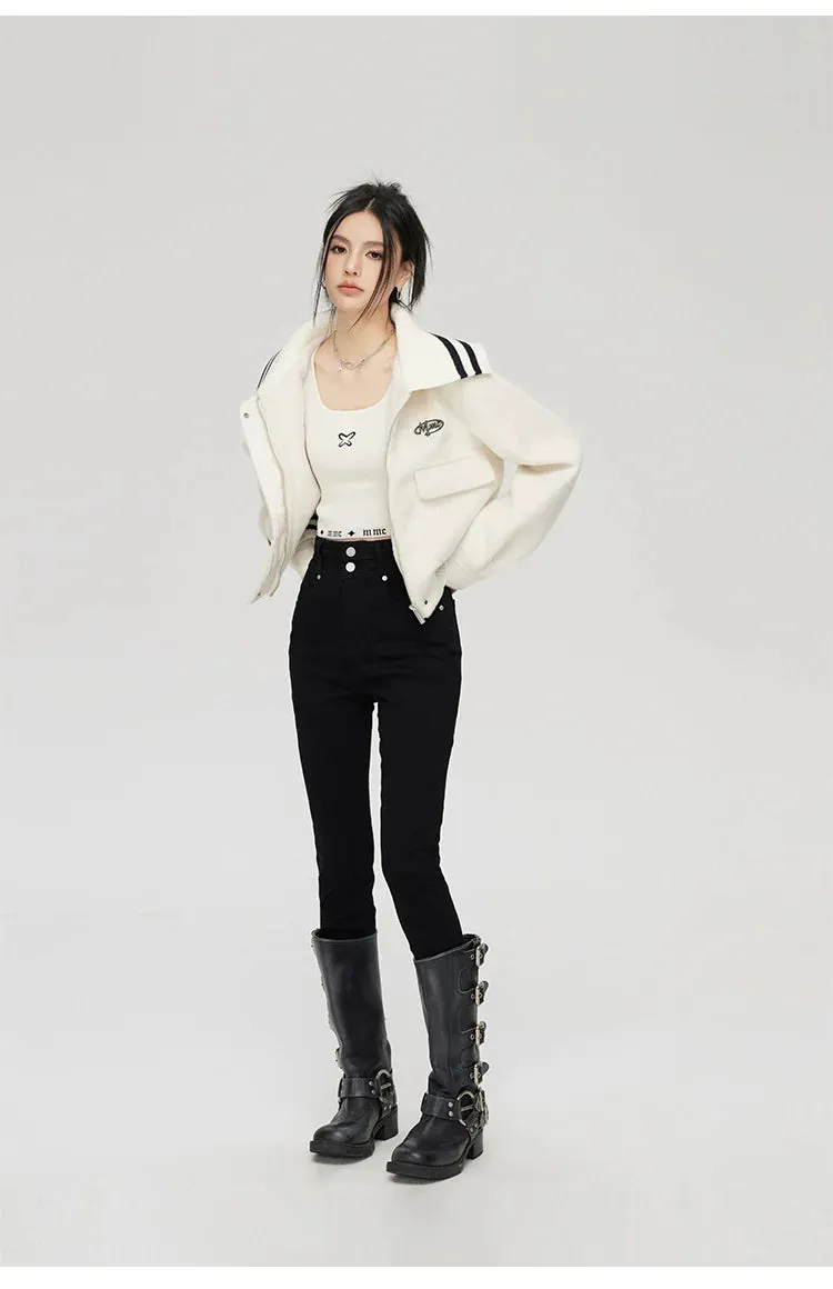 (Final Sale) Black High-Waisted Skinny Jeans