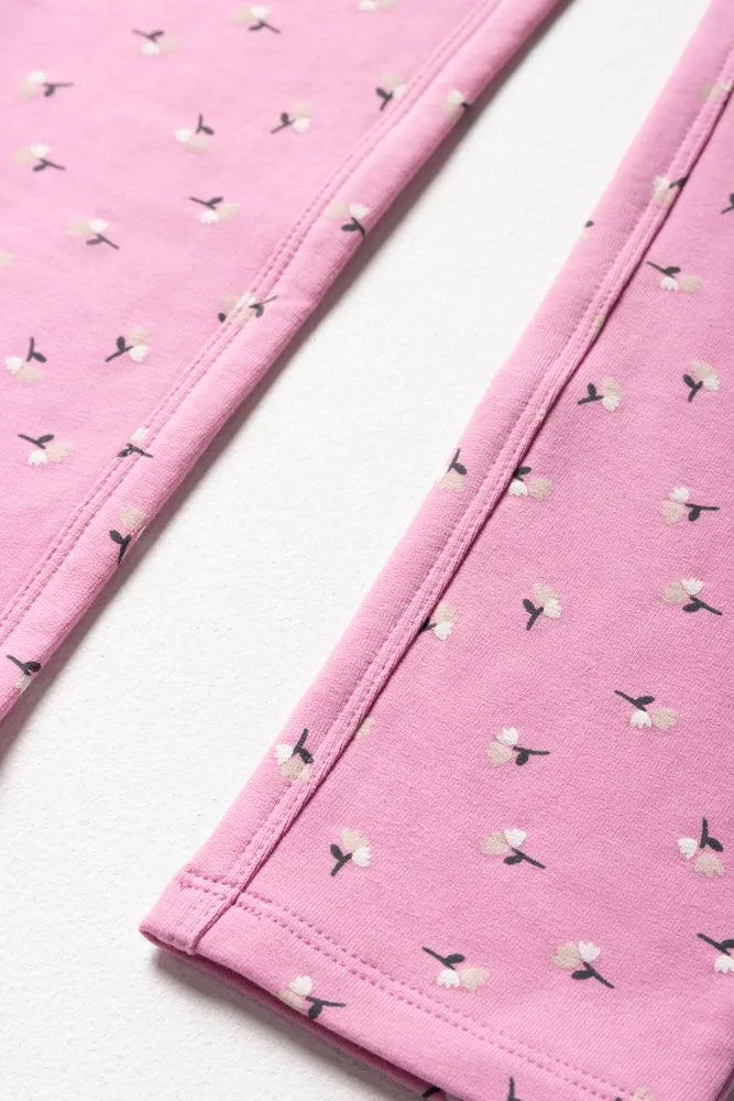 Flower Leggings Pink