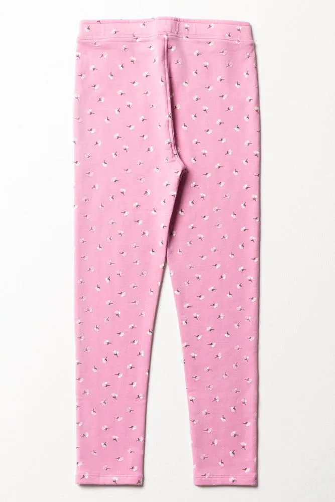 Flower Leggings Pink