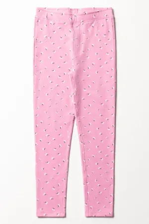 Flower Leggings Pink