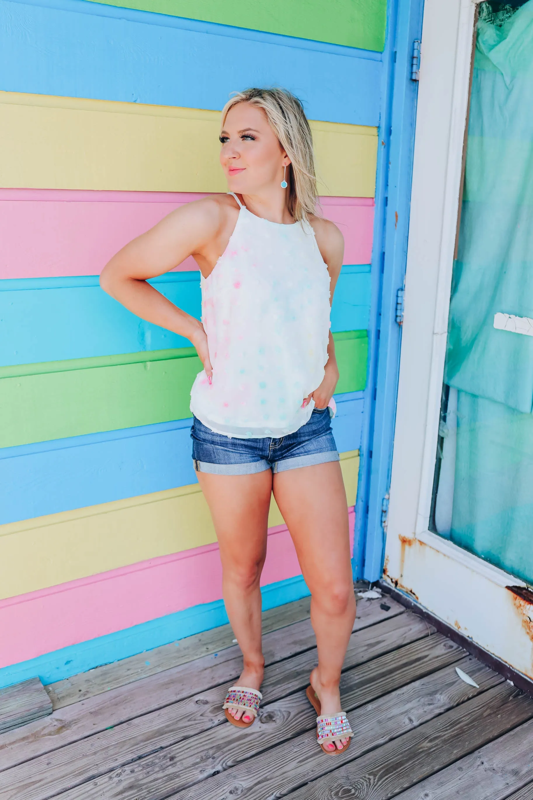 Girly Girl Racer Back Blouse