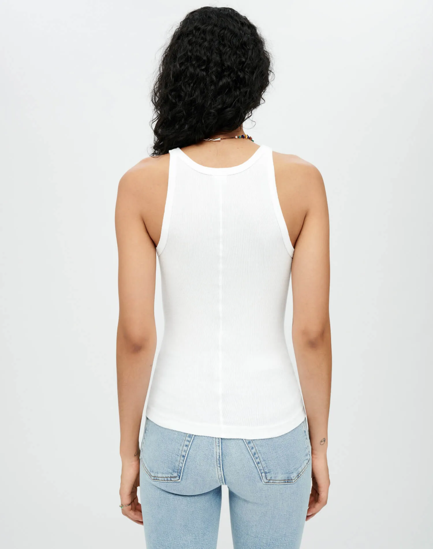 Hanes Ribbed Tank - Optic White