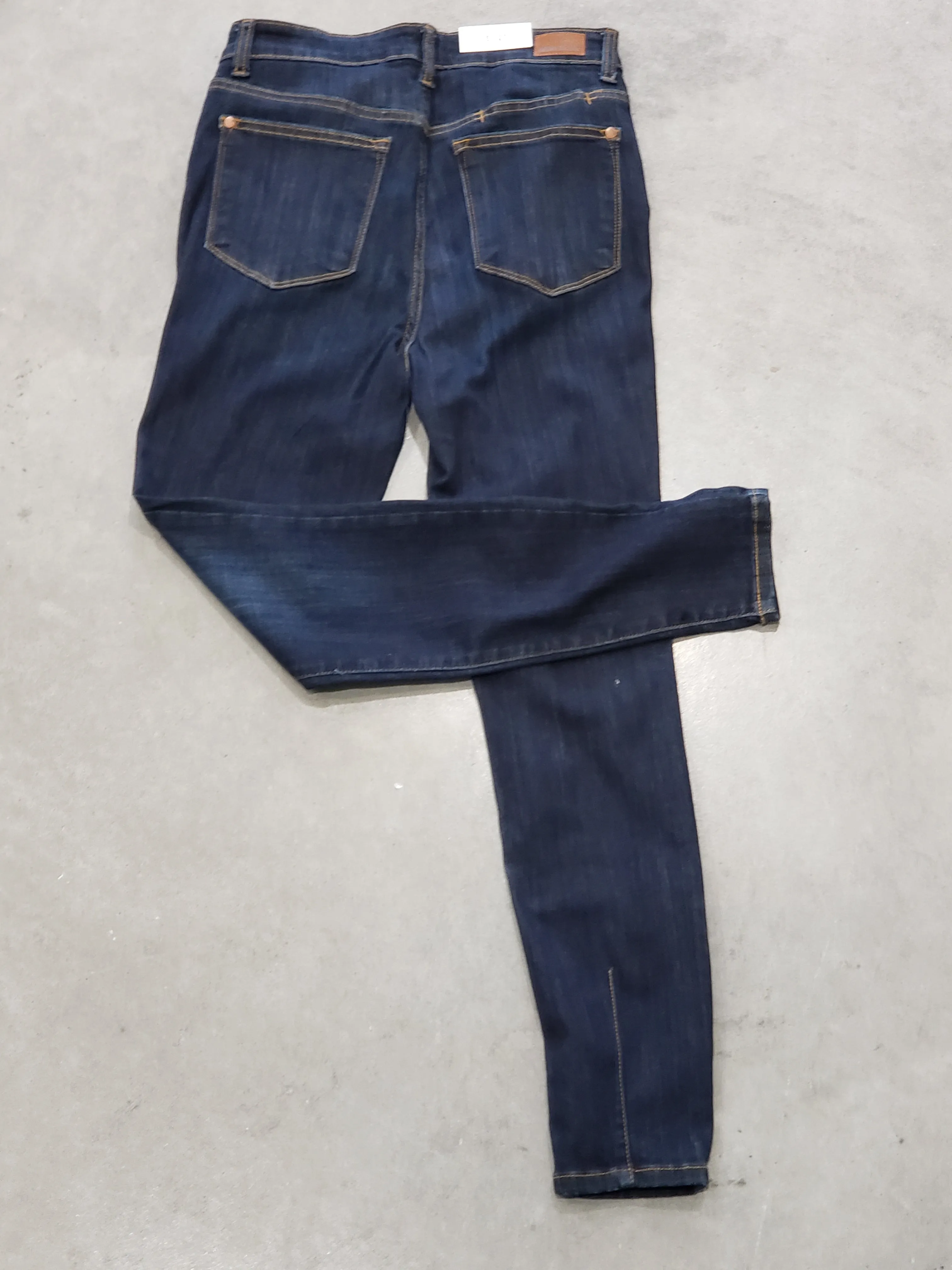 High waisted dark judy blue skinny jeans