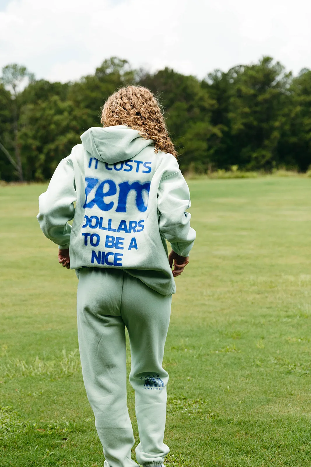 It Costs Zero Dollars Hoodie - Seafoam