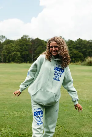 It Costs Zero Dollars Hoodie - Seafoam