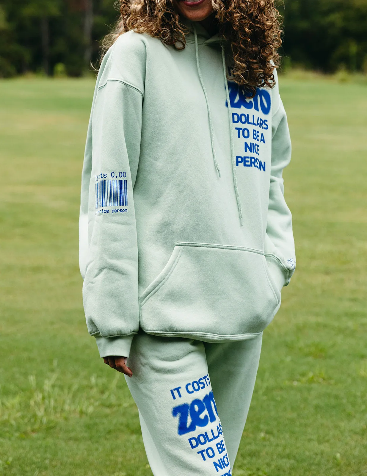 It Costs Zero Dollars Hoodie - Seafoam