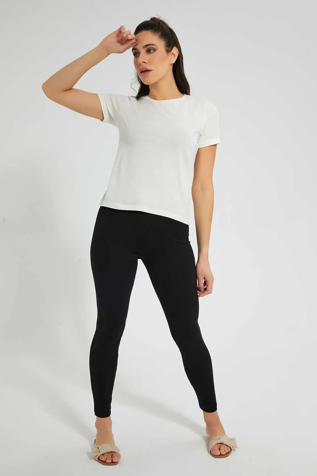 Ivory Basic T-Shirt