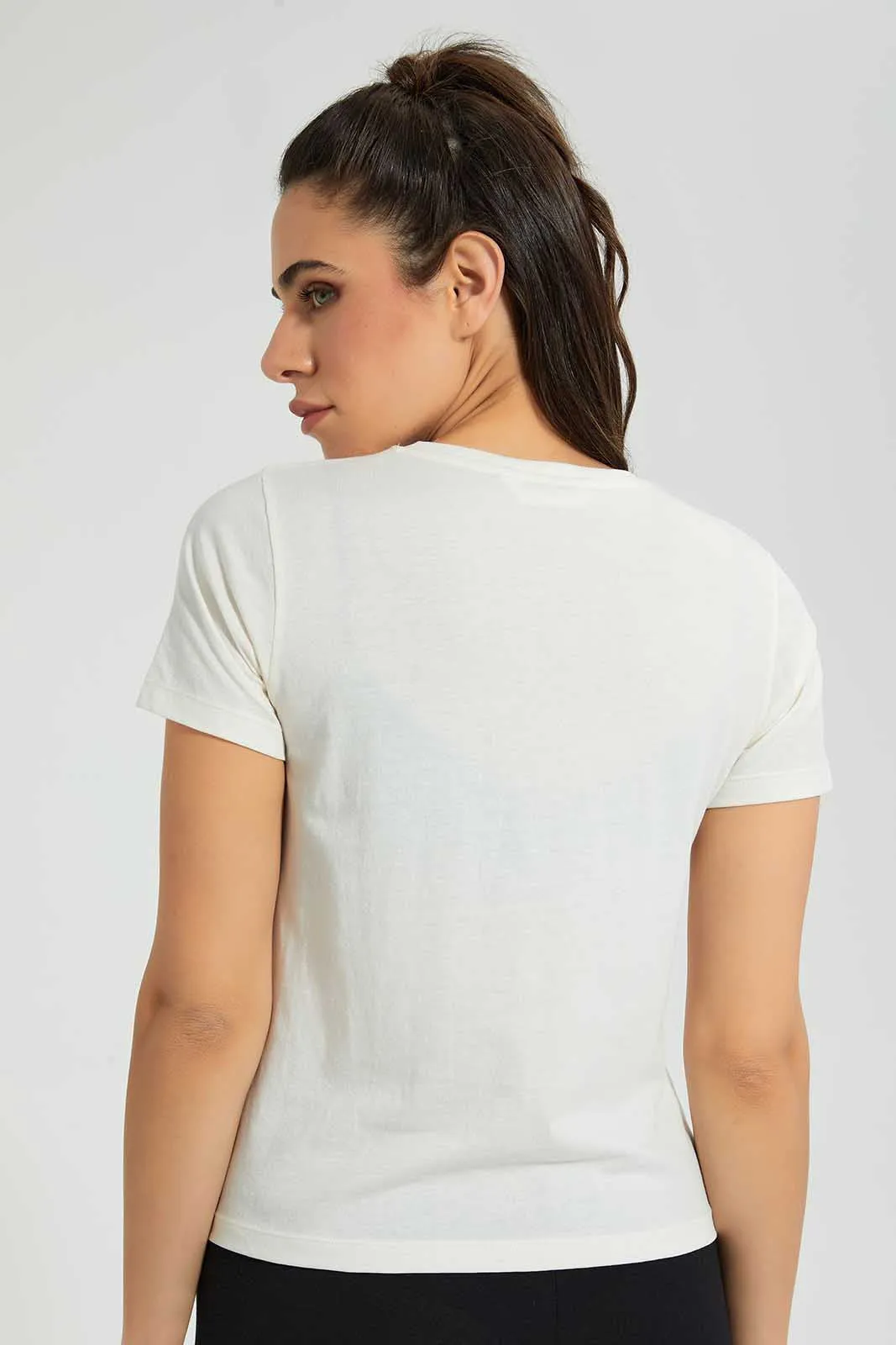 Ivory Basic T-Shirt
