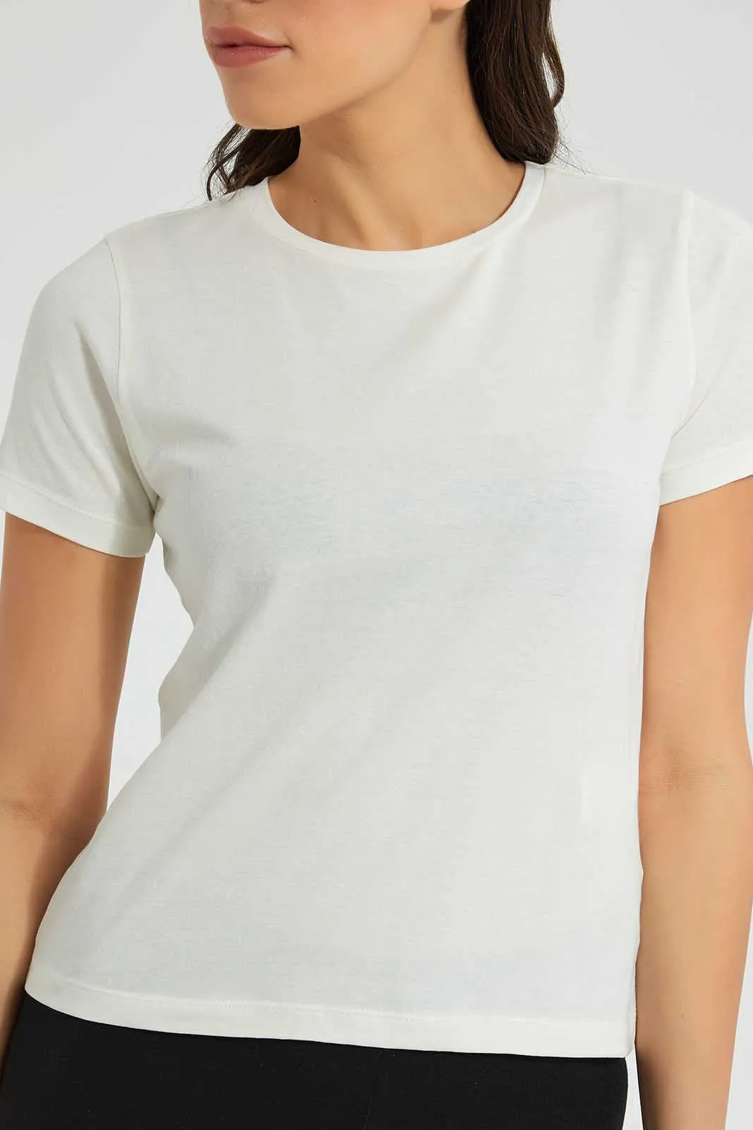 Ivory Basic T-Shirt