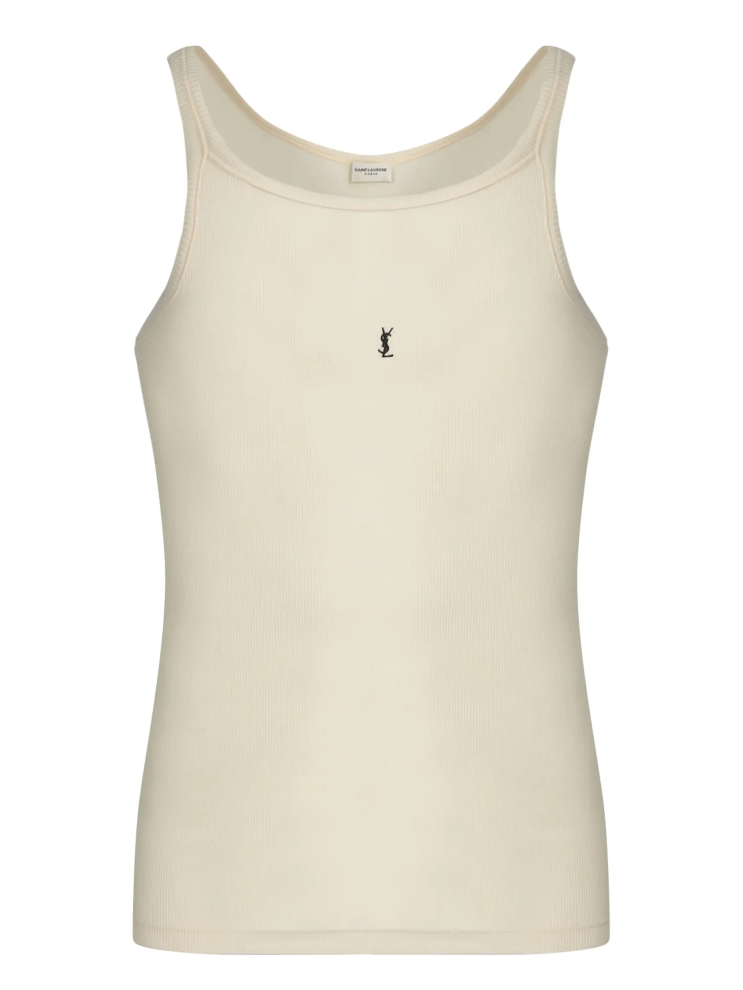 Ivory Fabric Tank Top