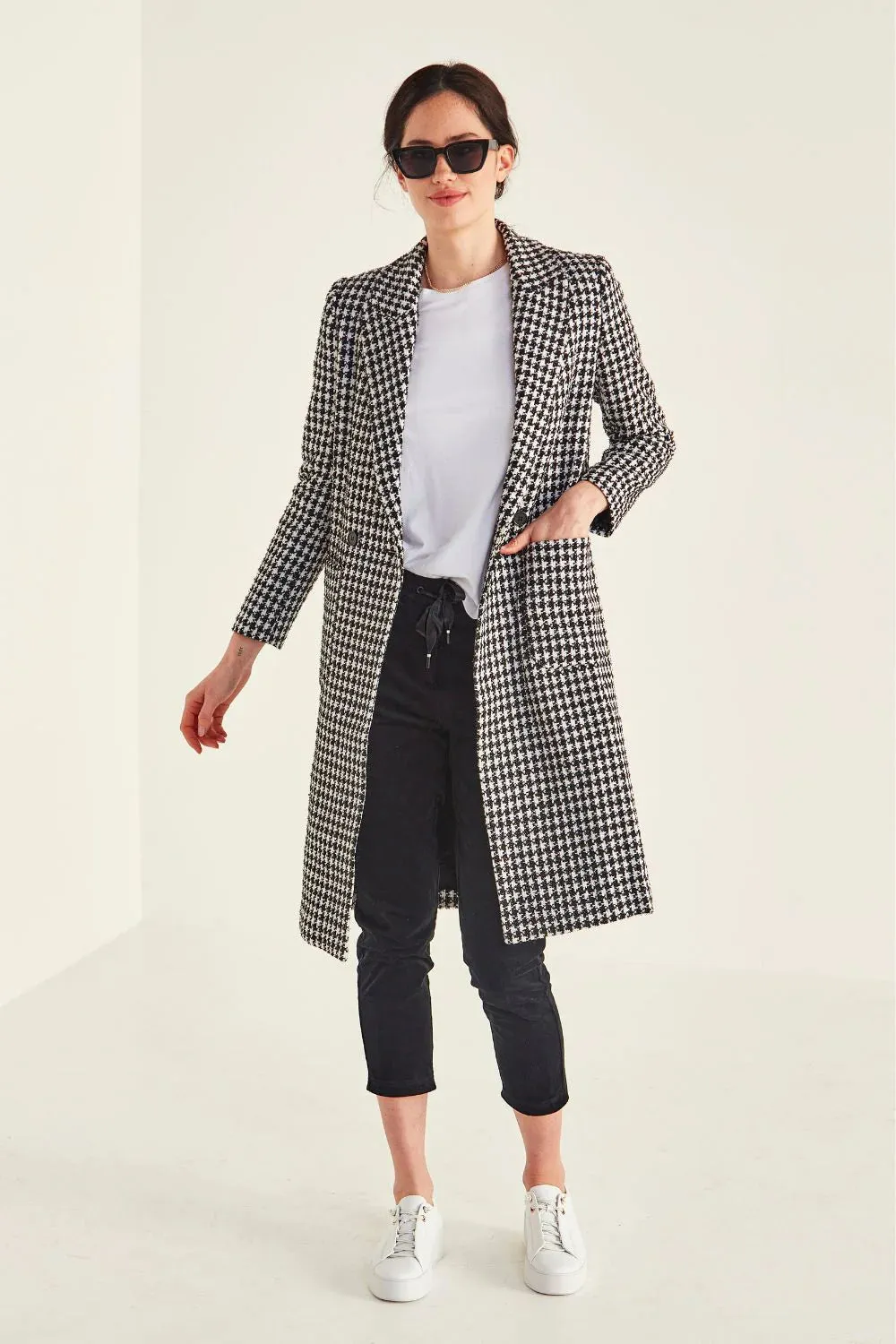Jude Coat - Houndstooth - LEMON TREE
