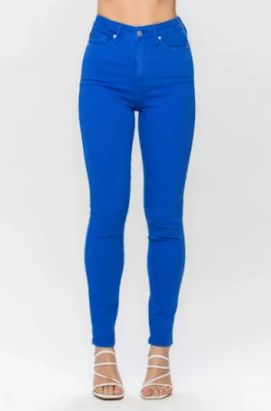 Judy Blue High Waist Cobalt Skinny Jeans